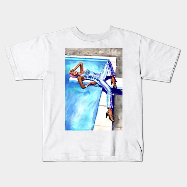 The pool Kids T-Shirt by LauraGomez